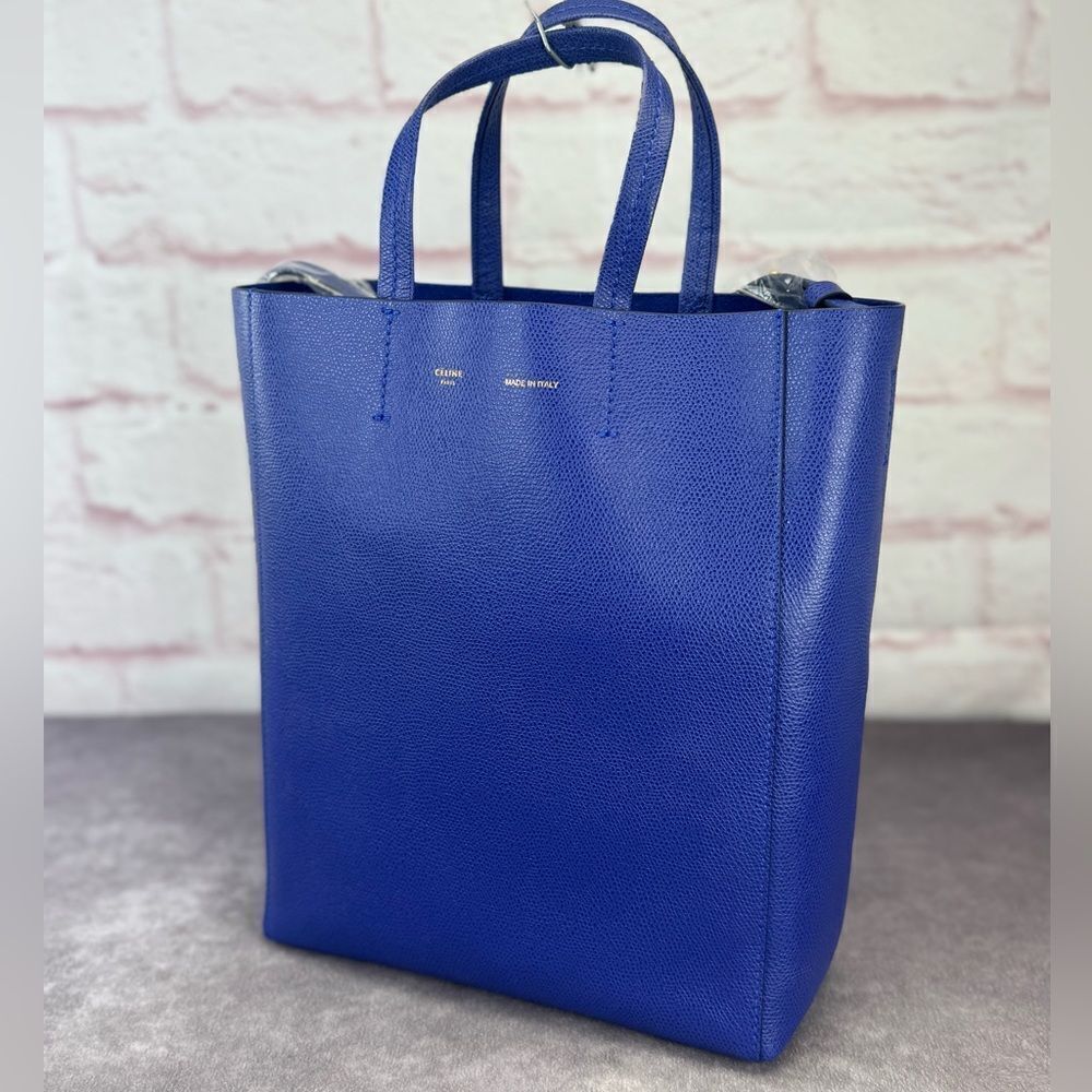 Celine Phantom Small Leather Blue Tote NEW